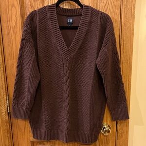 GAP Chocolate Cable Knit Sweater